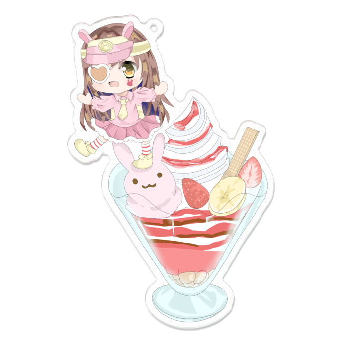 アクリルキーホルダー - 100 x 100 (mm)