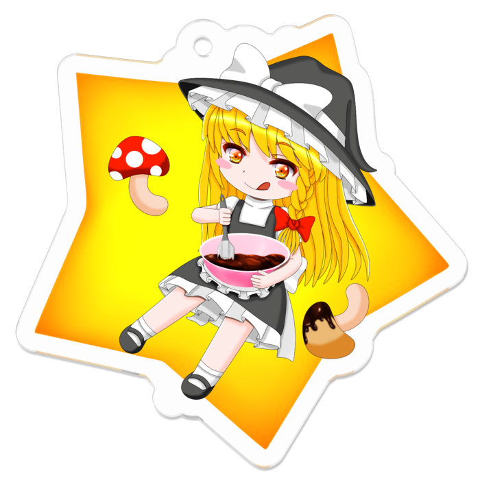 アクリルキーホルダー - 50 x 50 (mm)