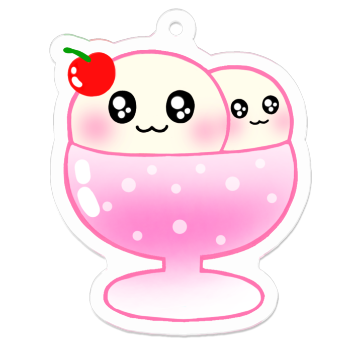 アクリルキーホルダー - 50 x 50 (mm)