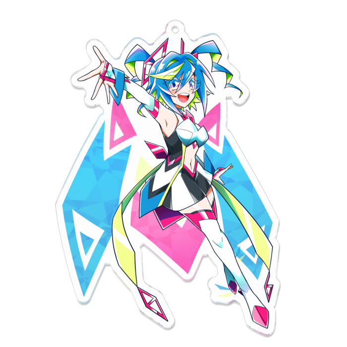 アクリルキーホルダー（コーティング） - 100 x 100 (mm)