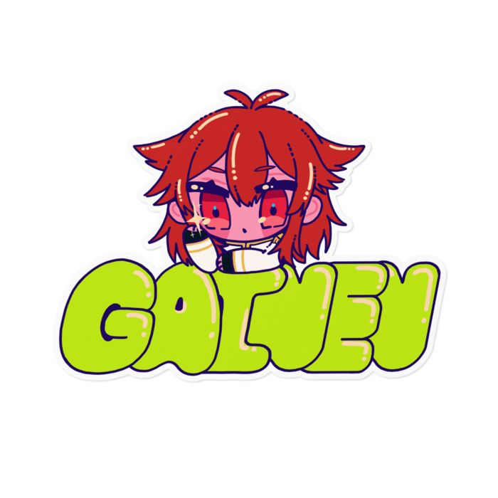 ステッカー(ホワイト) - 160 x 160 (mm)