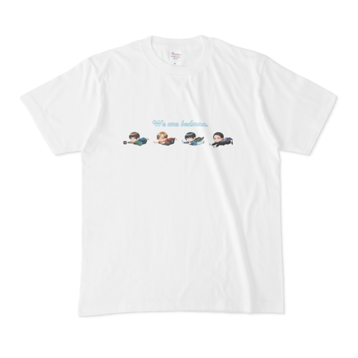 Tシャツ - M - ロゴ水色