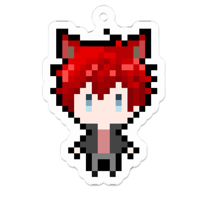 赤猫 - 50 x 50 (mm)