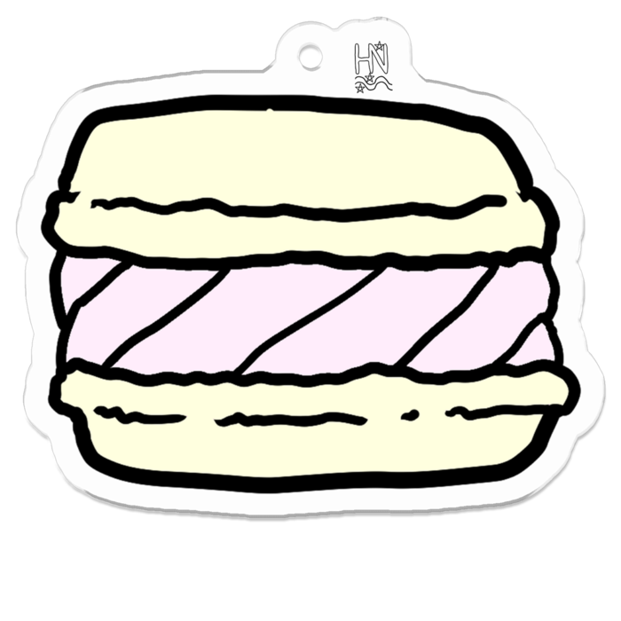 アクリルキーホルダー（コーティング） - 50 x 50 (mm)