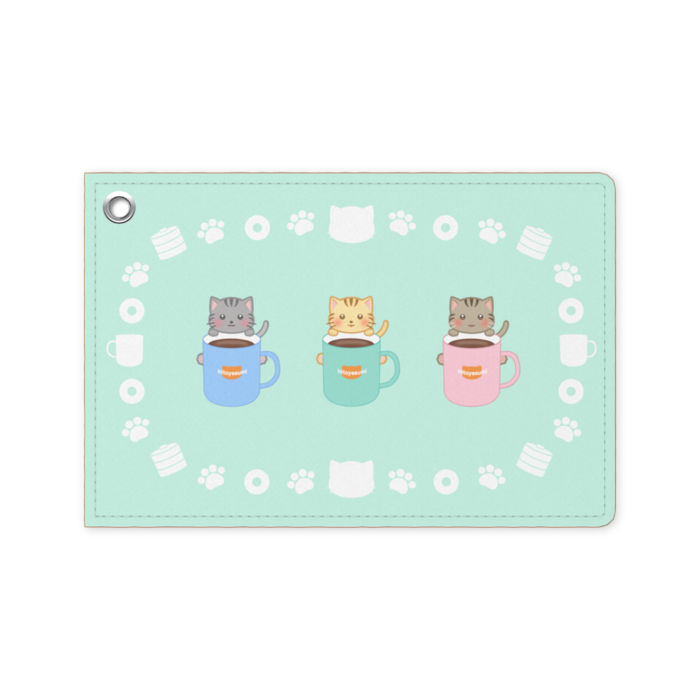 パスケース(ミントグリーン) - 70 x 105 (mm)