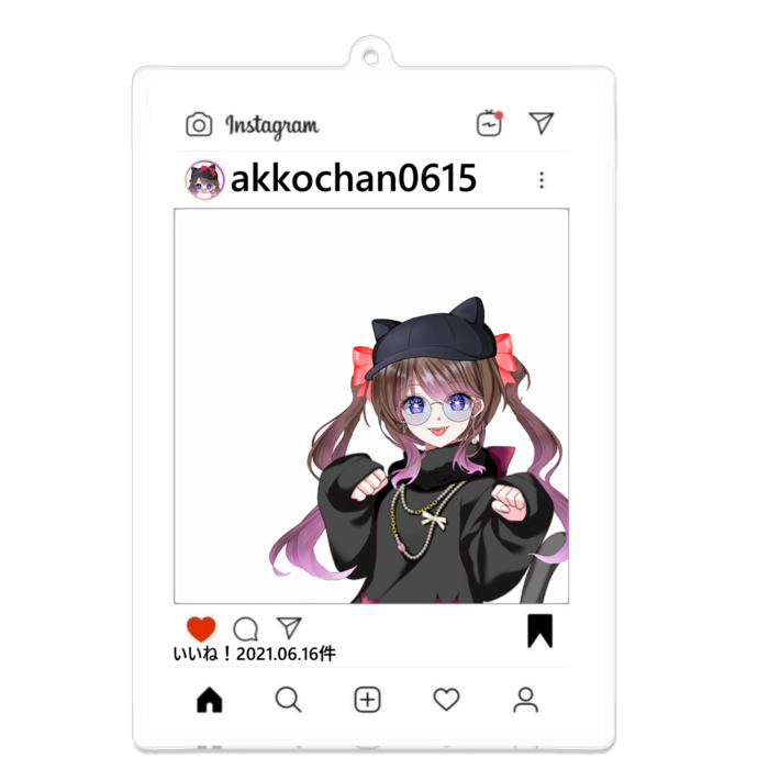 アクリルキーホルダー - 100 x 100 (mm)