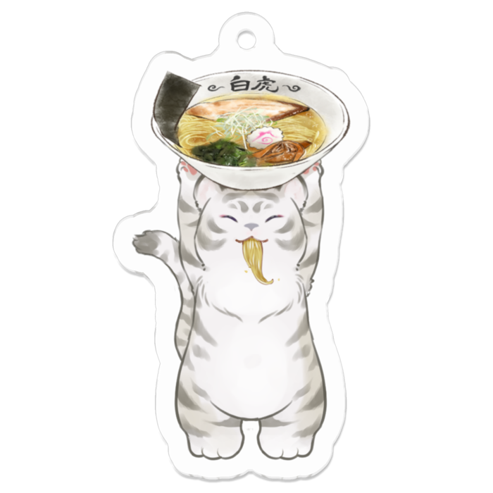 ラーメン2アクリルキーホルダー - 50 x 50 (mm)(1)
