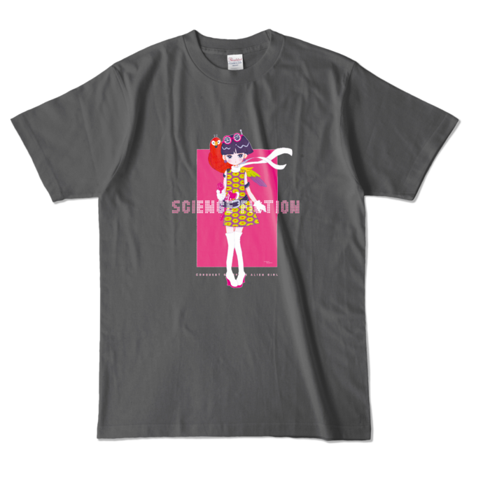 カラーTシャツ - L - チャコール (濃色)