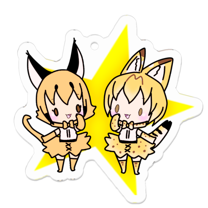 アクリルキーホルダー - 50 x 50 (mm)