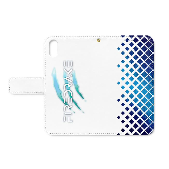 【ホワイト×ブルー】iPhone XS / X