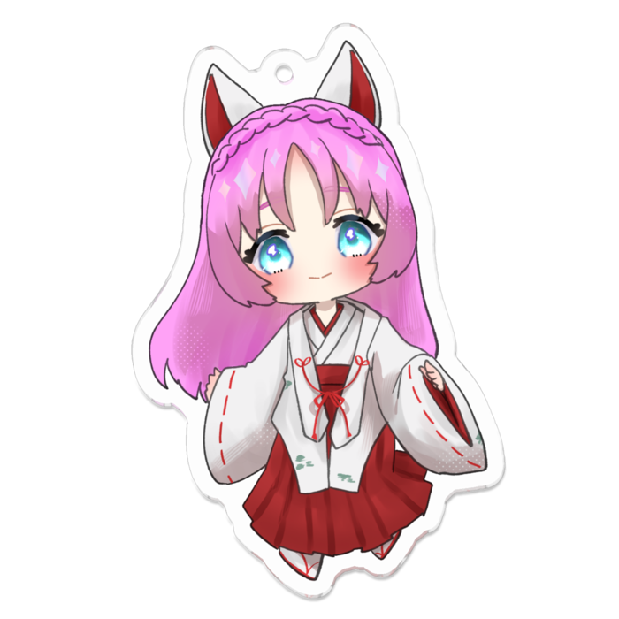 アクリルキーホルダー（コーティング） - 70 x 70 (mm)