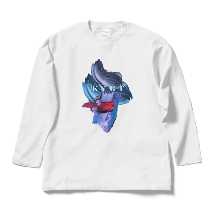 ロングスリーブTシャツ - L - ホワイト(赤)