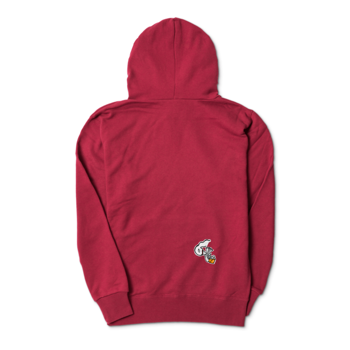 ジップパーカー - S - バーガンディ