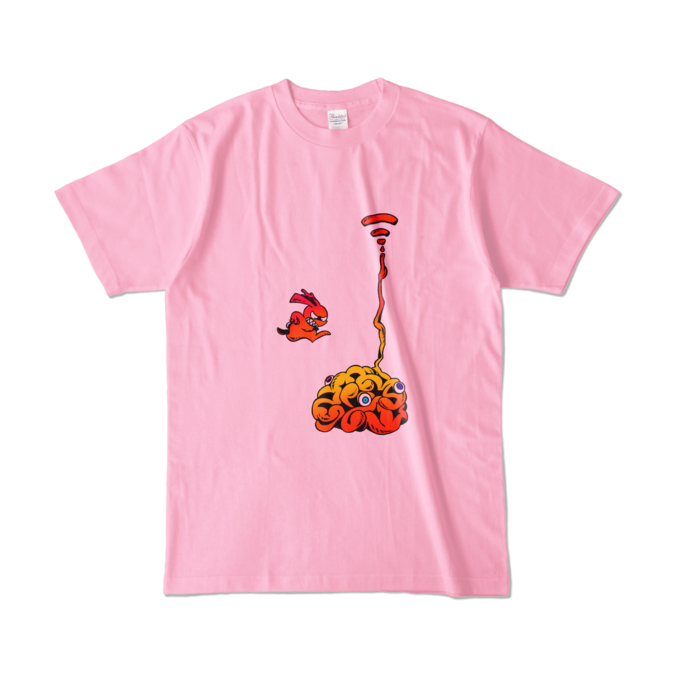 カラーTシャツ - L - ピーチ (淡色)