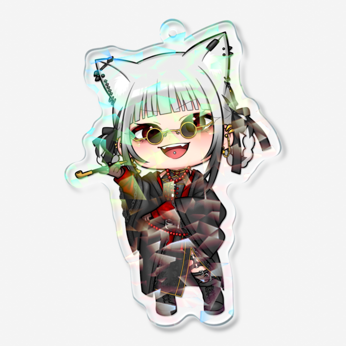 ホログラムアクリルキーホルダー - 70 × 70mm