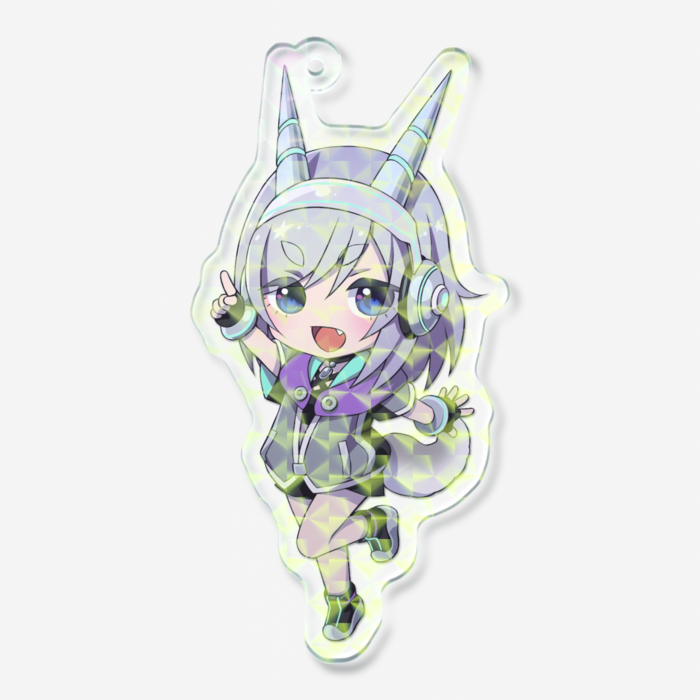 ホログラムアクリルキーホルダー - 70 × 70mm