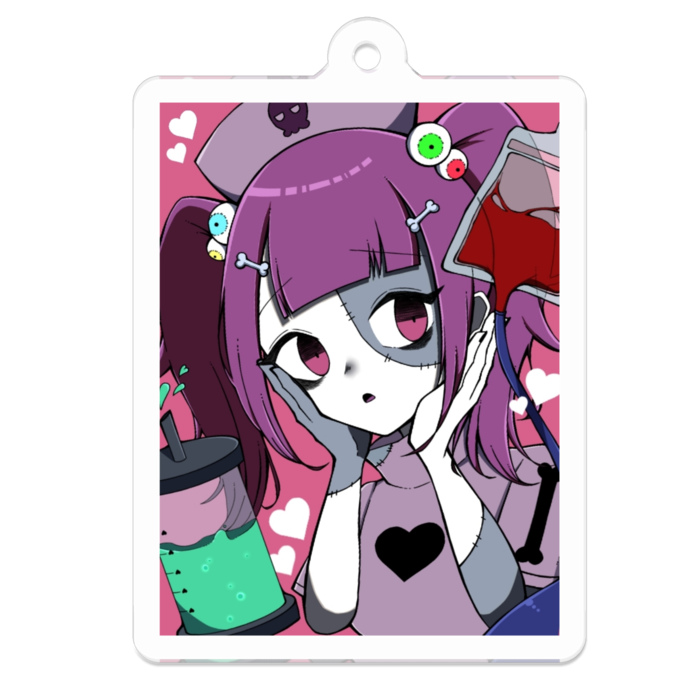 アクリルキーホルダー - 50 x 50 (mm)