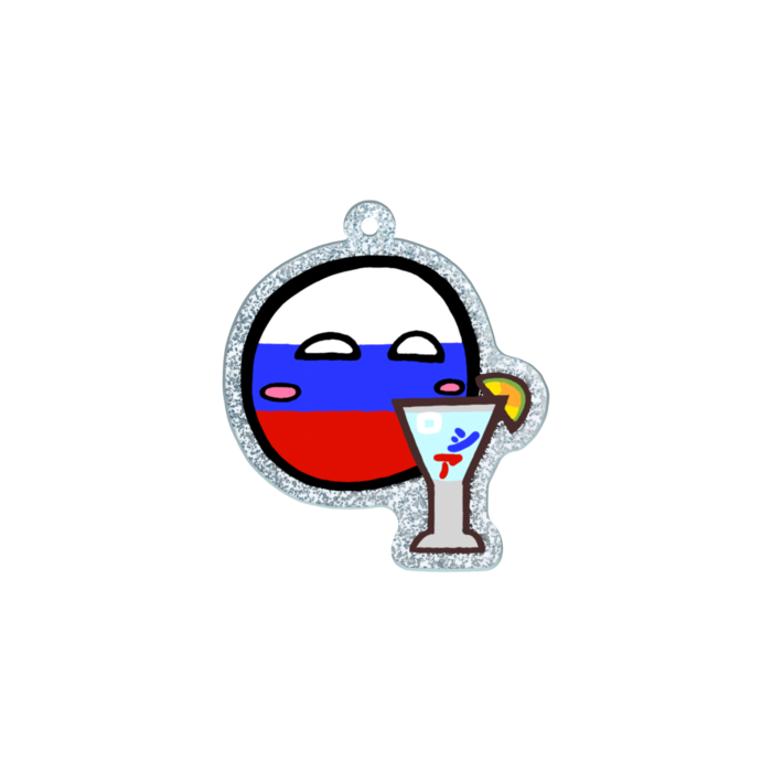 ラメアクリルキーホルダー - 70 × 70mm