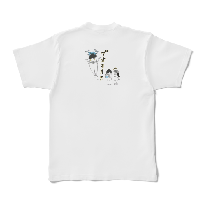 Tシャツ - XL - 白(背面プリント)