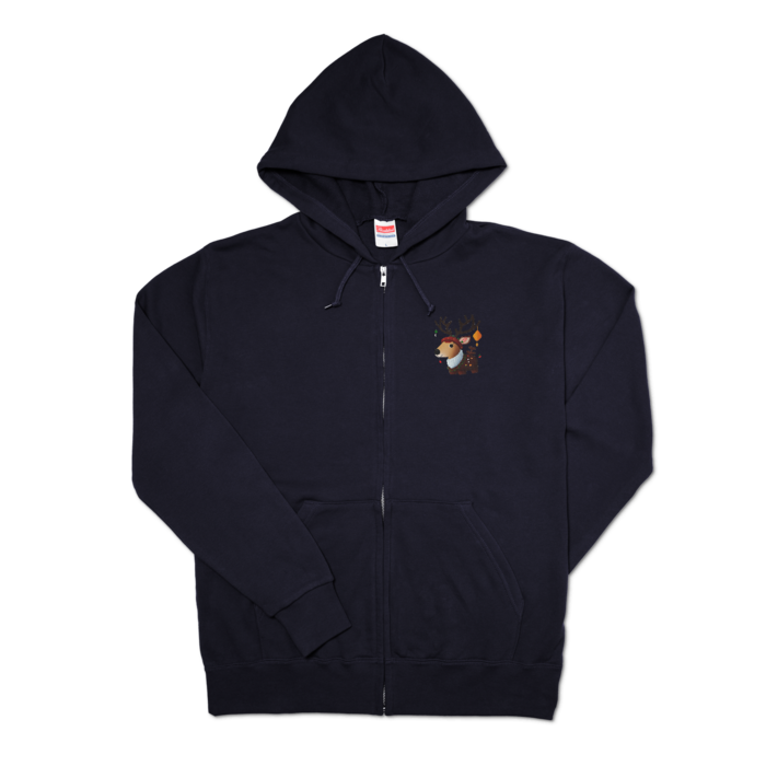 ジップパーカー - L - ネイビー