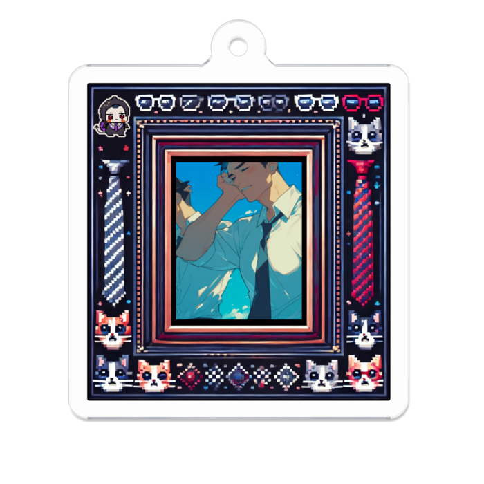 アクリルキーホルダー - 50 x 50 (mm)