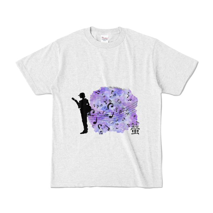 カラーTシャツ(淡色) - S - 正面 - アッシュ