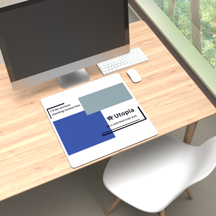 マウスパッド - 450 × 450mm　シャツデザイン