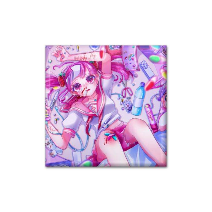 缶バッジ - 四角形40mm