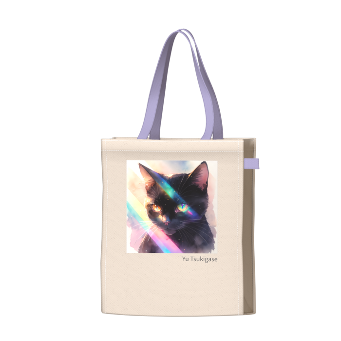 ツートンカラーバッグ - パープル - W34 × H41 × D14cm