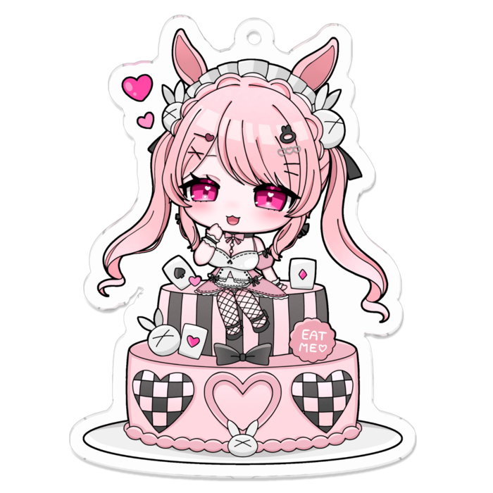 アクリルキーホルダー（コーティング） - 70 x 70 (mm)