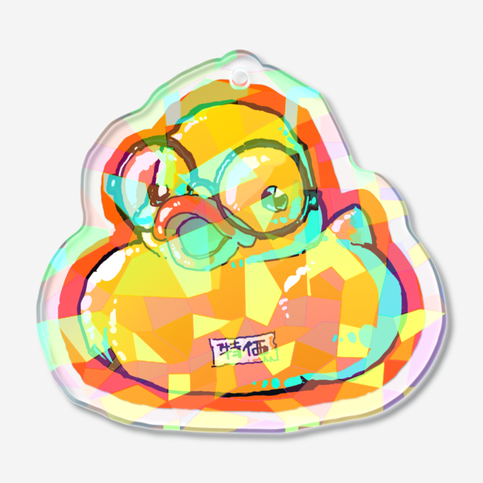 ホログラムアクリルキーホルダー - 50 × 50mm