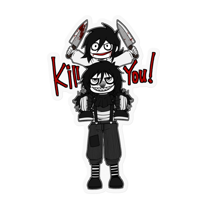Kill you! : Sticker - 100 x 100 (mm)