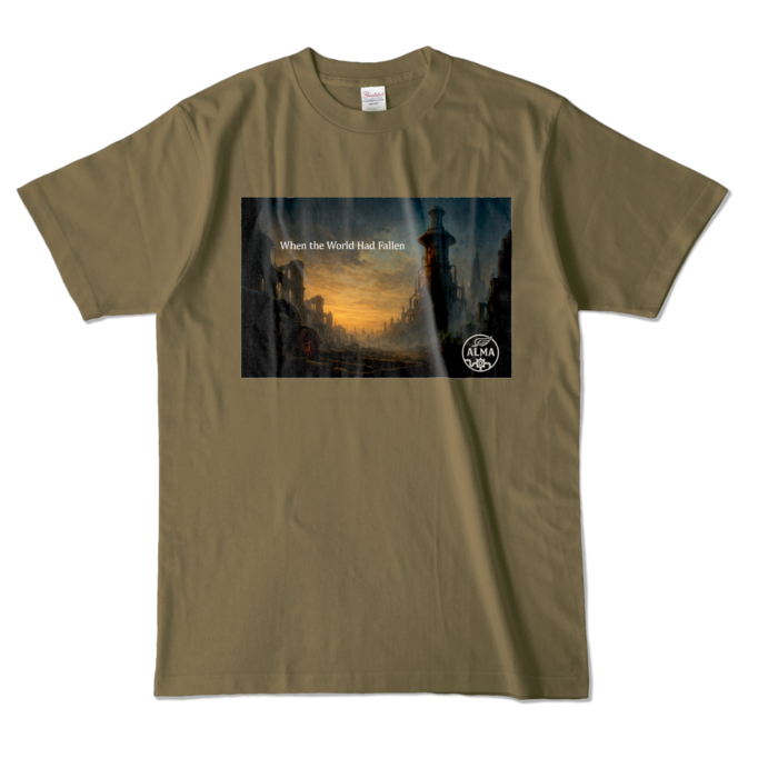 カラーTシャツ - L - オリーブ (濃色)