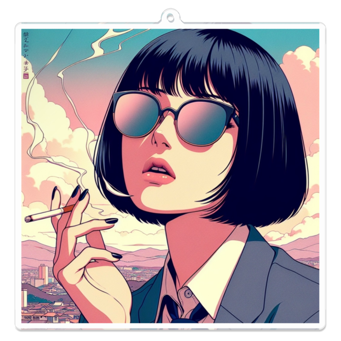 アクリルキーホルダー - 100 x 100 (mm)