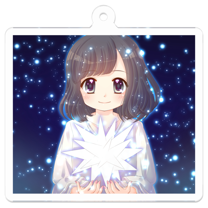 アクリルキーホルダー - 50 x 50 (mm)