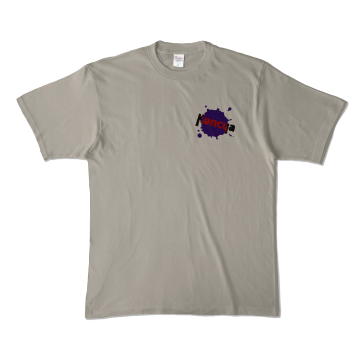 Koncua:カラーTシャツ - XL - シルバーグレー (淡色)
