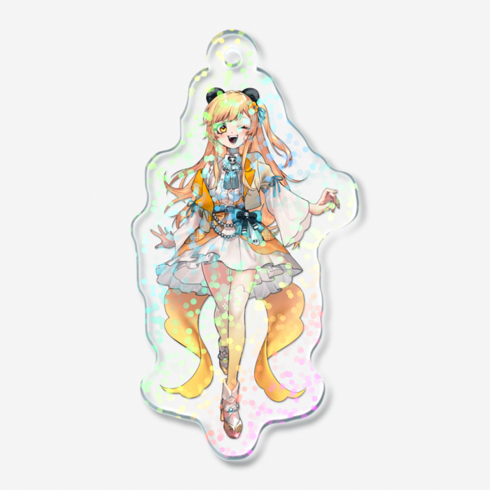 ホログラムアクリルキーホルダー - 50 × 50mm