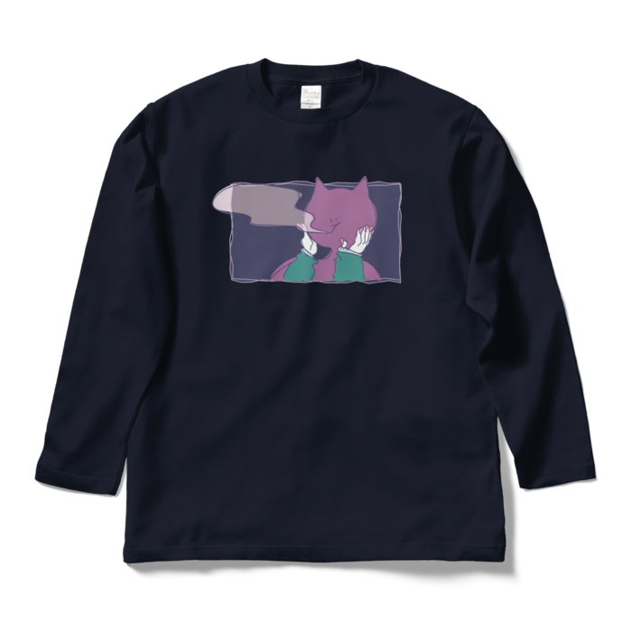 ロングスリーブTシャツ - L - ネイビー