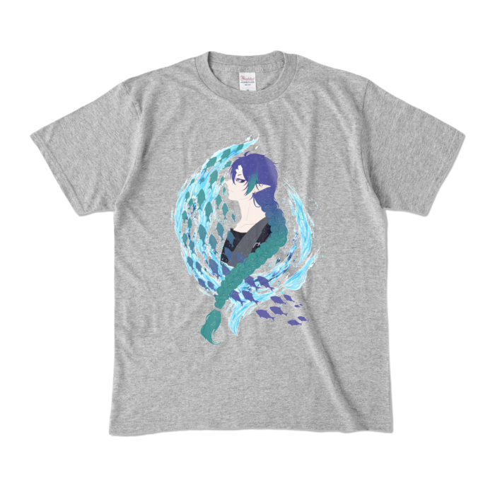 カラーTシャツ - M - 杢グレー (濃色)