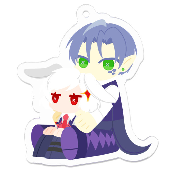 アクリルキーホルダー（コーティング） - 50 x 50 (mm)