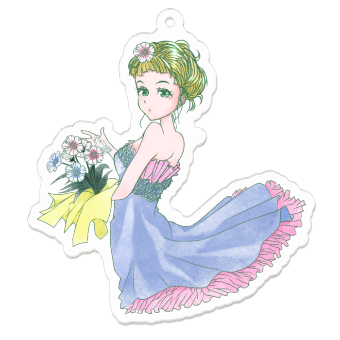 アクリルキーホルダー（コーティング） - 70 x 70 (mm)