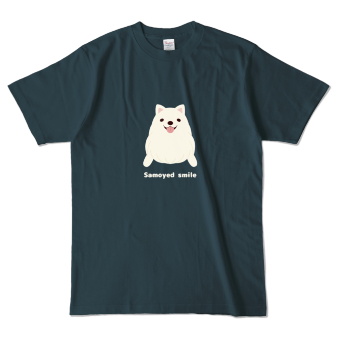 カラーTシャツ　デニム　L