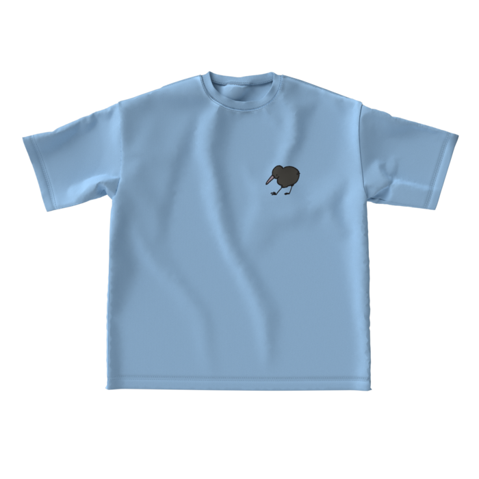 キウイビッグシルエットTシャツ - L - アシッドブルー