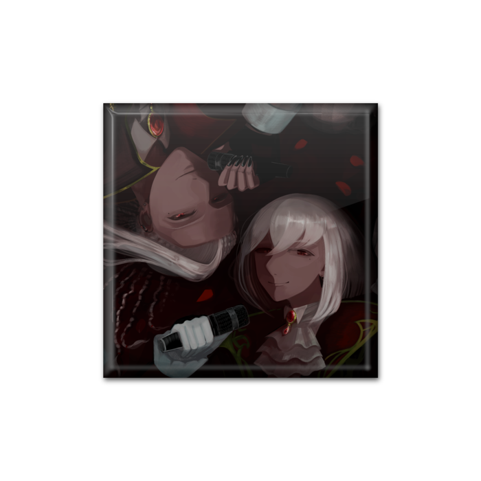 缶バッジ - 四角形 40 mm