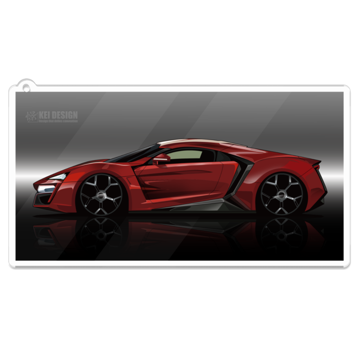 アクリルキーホルダー - 100 x 100 (mm)