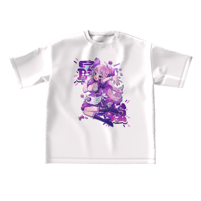 白ビッグシルエットTシャツ - L - 正面(1)