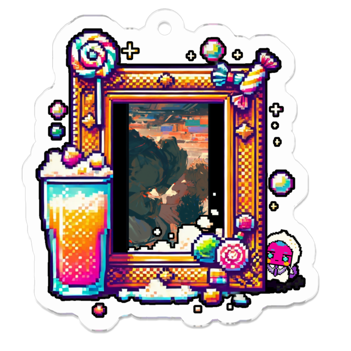 アクリルキーホルダー - 50 x 50 (mm)