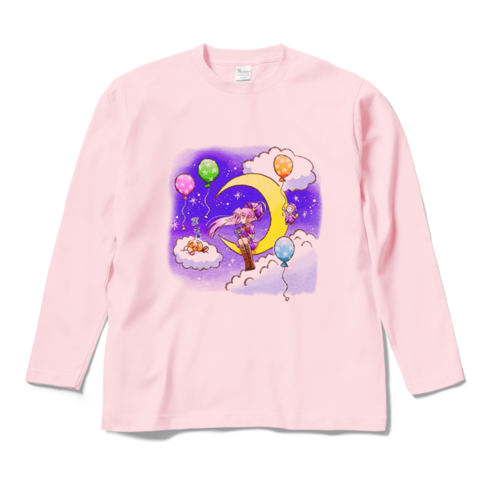 ロングスリーブTシャツ - M - ライトピンク