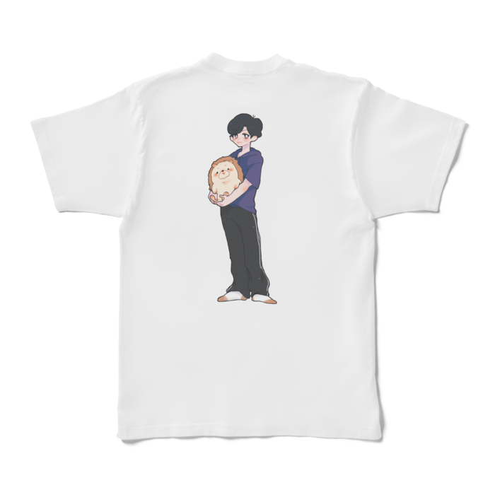 Tシャツ - XL - 白(裏プリント)