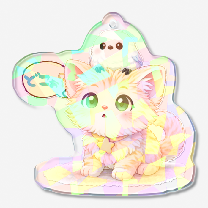 ホログラムアクリルキーホルダー - 50 × 50mm(2)